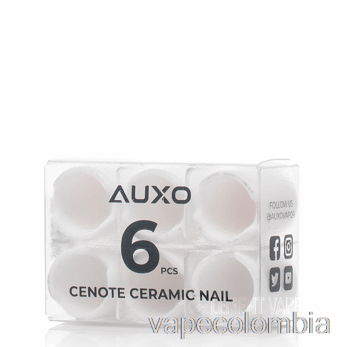 Vape Kit Completo Auxo Cenote Uñas Desechables Ceramica